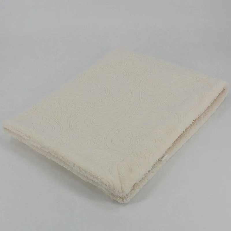 Ashlee Embossed Fleece Backed to Sherpa Decorative Baby Throw